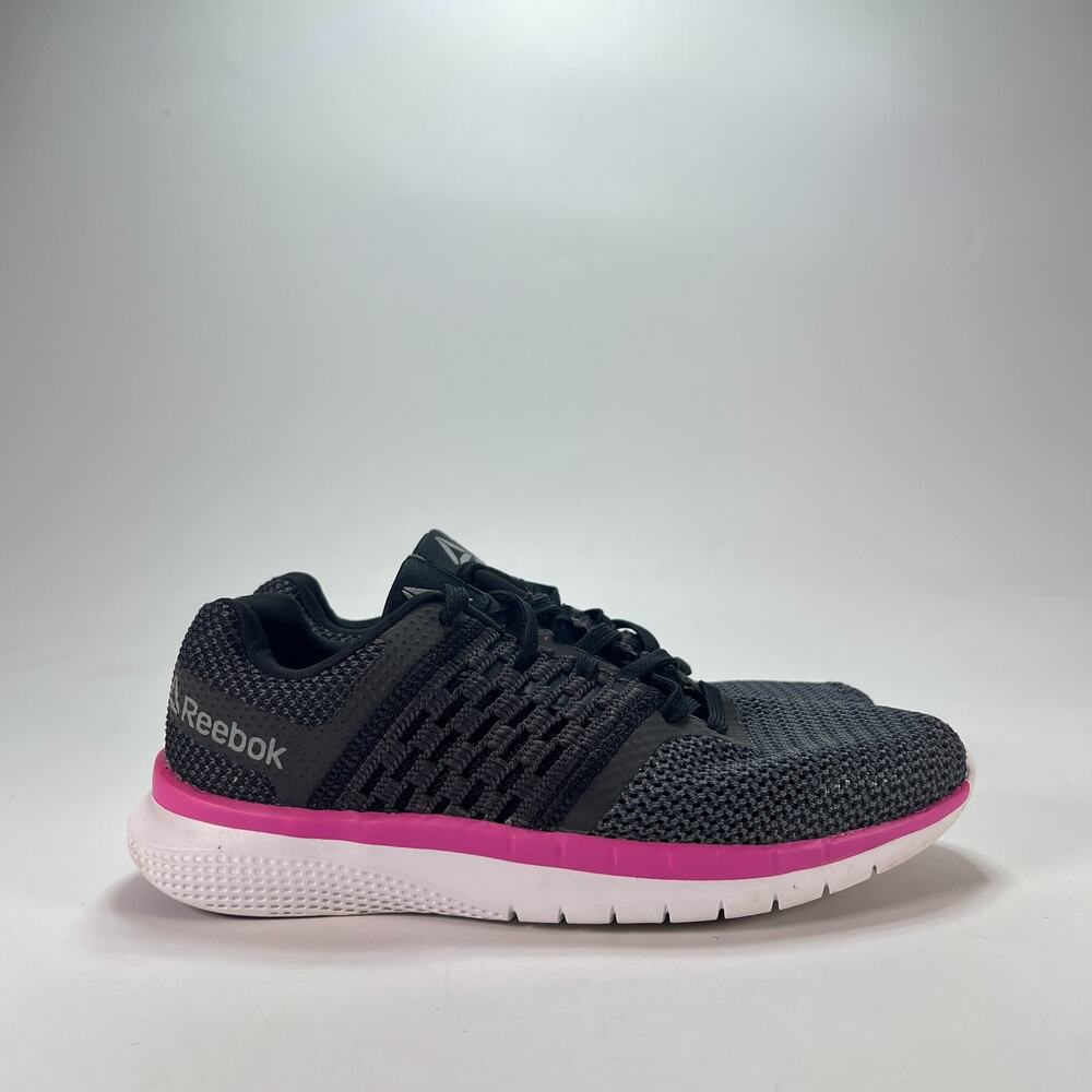 Reebok Print Prime Runner Coal Grey Pink Road Running Shoes CN2032 Womens Sz 6.5